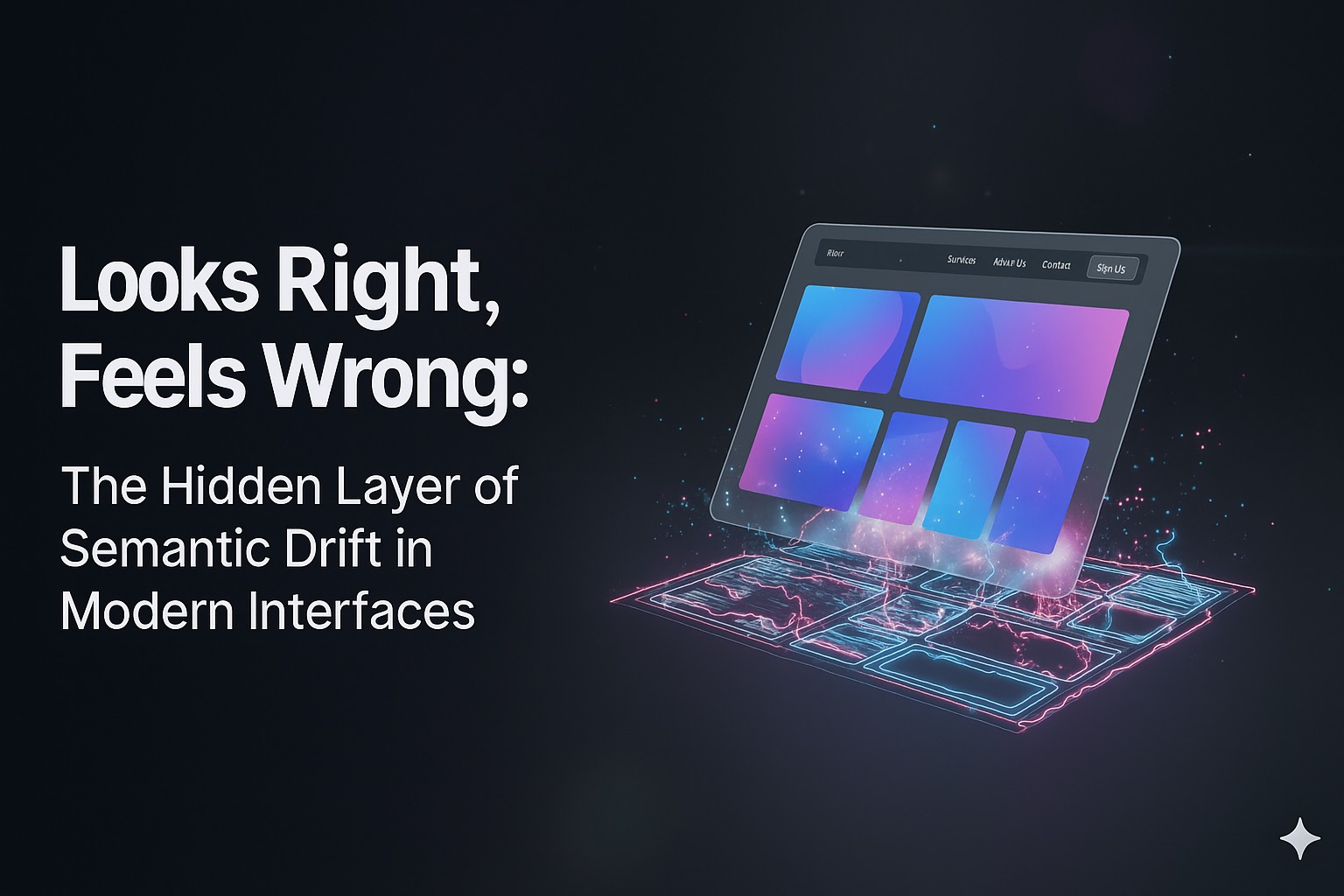 Looks Right, Feels Wrong: The Hidden Layer of Semantic Drift in Modern Interfaces